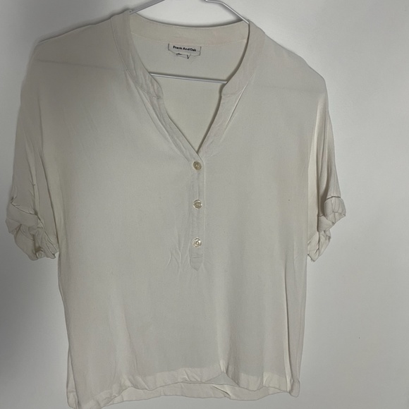 White Frank and Oak blouse - Picture 1 of 4